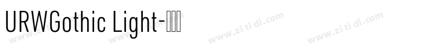 URWGothic Light字体转换